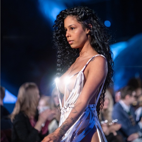 Handmade Macramé Dress GoodVibeGoda Original Piece - Picture 3 of 16